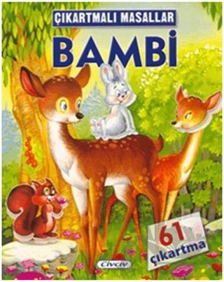 Çıkartmalı Masallar - Bambi – Kolektif – Çiçek Yayıncılık kitap kapağı