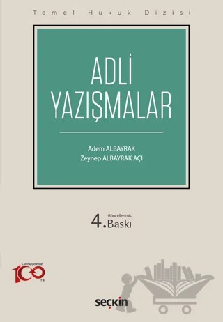 Temel Hukuk Dizisi - Adli Yazışmalar (THD) – Adem Albayrak, Zeynep Albayrak Açı – Seçkin Yayıncılık kitap kapağı