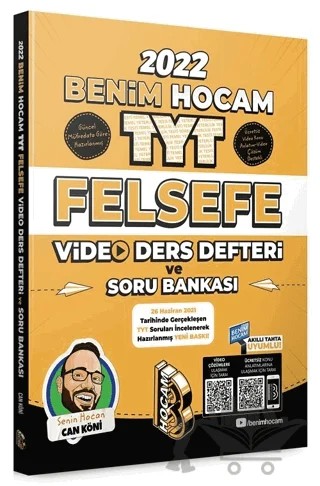 2022 TYT Felsefe Video Ders Defteri ve Soru Bankası – Can Köni – Benim Hocam Yayınları kitap kapağı