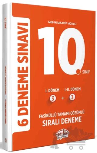10. Sınıf (3+3) Fasiküllü Tamamı Çözümlü 6 Deneme Sınavı