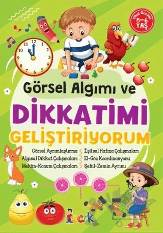 Görsel Algımı ve Dikkatimi Geliştiriyorum / Bıcırık – Kolektif – Bıcırık Yayınları kitap kapağı