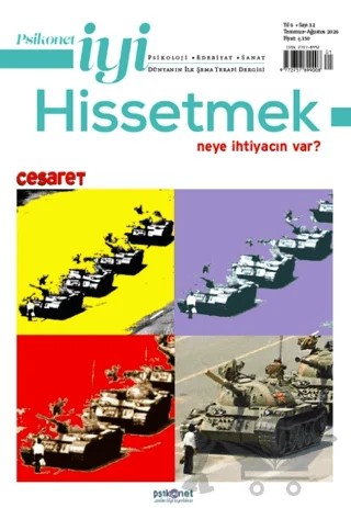 Psikonet İyi Hissetmek Sayı: 32 - Neye İhtiyacın Var? Cesaret – Psikonet Dergi kitap kapağı
