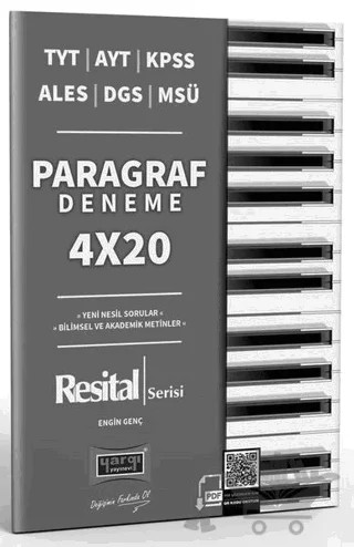 TYT AYT KPSS ALES DGS MSÜ Resital Serisi 4x20 Paragraf Denemeleri – Engin Genç – Yargı Yayınevi kitap kapağı
