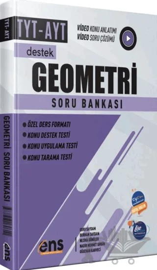 TYT AYT Geometri Destek Soru Bankası – Ebru Saydam, Burhan Saydam – ENS Yayınları kitap kapağı