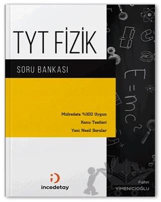 YKS TYT Fizik Soru Bankası – Kolektif – İncedetay Yayıncılık kitap kapağı