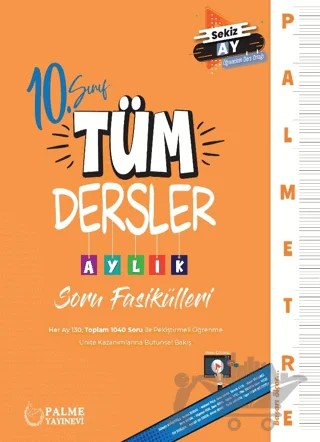 Palmetre 10. Sınıf Tüm Dersler Aylık Çalışma Fasikülleri – Kolektif – Palme Yayınları kitap kapağı