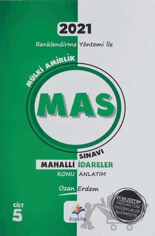 2021 Mülki Amirlik MAS Sınavı Mahalli İdareler Konu Anlatım – Ozan Erdem – Dizgi Kitap kitap kapağı