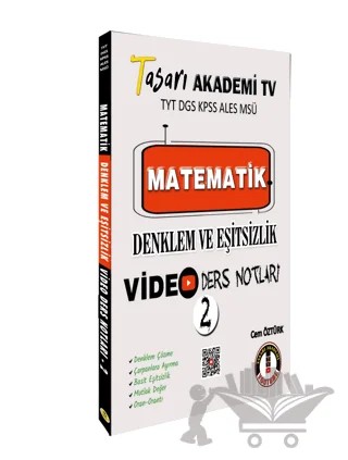 Matematik Denklem Eşitsizlik Video Ders Notları – Cem Öztürk – Tasarı Eğitim Yayınları kitap kapağı