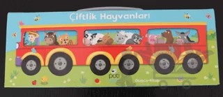 Çiftlik Hayvanları: Otobüs - Kitap (3 Kitap - 7'şer Sayfa) – Kolektif – Pötikare Yayıncılık kitap kapağı