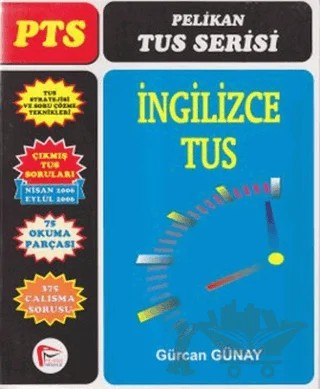 İngilizce TUS – Gürcan Günay – Pelikan Tıp Teknik Yayıncılık kitap kapağı