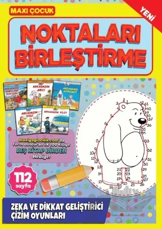 Maxi Çocuk Noktaları Birleştirme 7 – Bertan Kodamanoğlu – Maxi Yayıncılık kitap kapağı