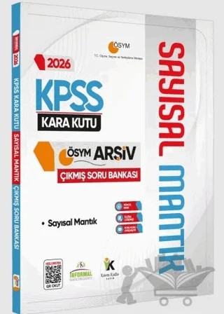 2026 KPSS Sayısal Mantık Kara Kutu ÖSYM Çıkmış Soru Havuzu Bankası Konu Özetli Dijital Çözümlü – Kolektif – Karakutu Yayın kitap kapağı