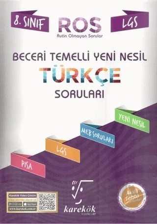 LGS 8. Sınıf Beceri Temelli Yeni Nesil Türkçe Soruları – Kolektif – Karekök Yayıncılık kitap kapağı