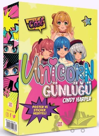 Unicorn Günlüğü - Sarı Günlük – Cindy Harper – Dokuz Çocuk kitap kapağı