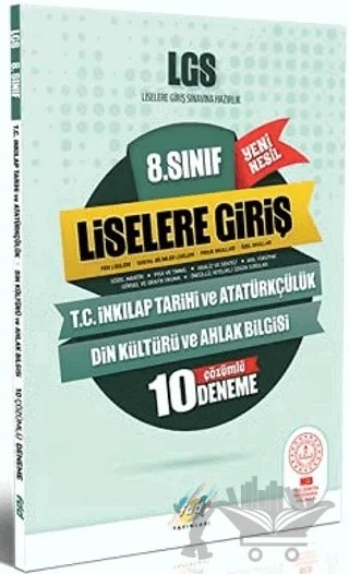 8. Sınıf LGS T.C.Inkılap Tarihi ve Atatürkçülük 10 Çözümlü Deneme Yeni Nesil – Kolektif – Fdd Yayınları kitap kapağı