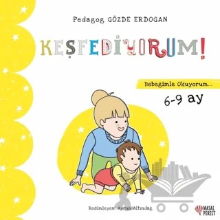 Keşfediyorum - Bebeğimle Okuyorum 6-9 Ay – Gözde Erdoğan – Masalperest kitap kapağı