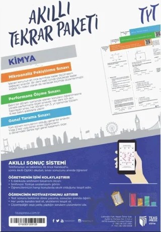 TYT Kimya Akıllı Tekrar Paketleri – Kolektif – Teas Press kitap kapağı