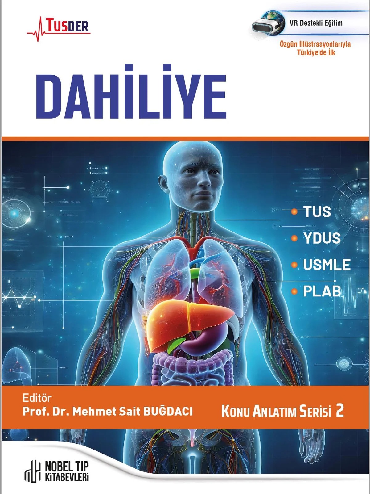 TUSDER Dahiliye Konu Anlatım Serisi: 2 – Nobel Tıp Kitabevi kitap kapağı