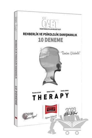 Yargı Yayınları 2023 KPSS ÖABT Therapy Rehberlik ve Psikolojik Danışmanlık Tamamı Çözümlü 10 Deneme – Mustafa Alkan – Yargı Yayınevi kitap kapağı