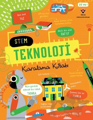 STEM Teknoloji Karalama Kitabı – Tom Mumbray, Alice James – TÜBİTAK Yayınları kitap kapağı
