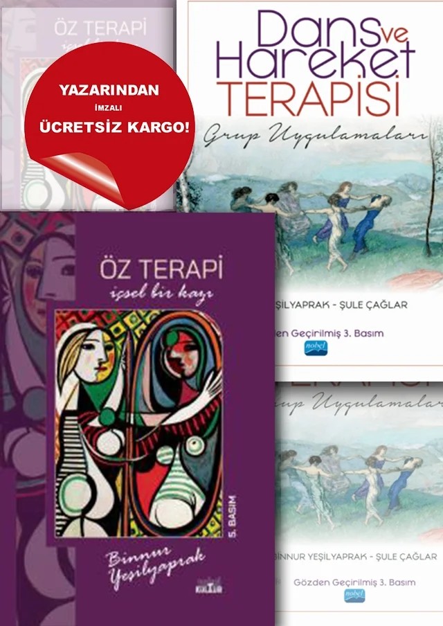 ÖZ TERAPİ CİLTLİ & DANS VE HAREKET TERAPİSİ – Binnur Yeşilyaprak – Kampanya kitap kapağı