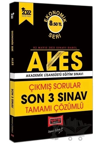 2022 ALES Ekonomik Seri Tamamı Çözümlü Çıkmış Sorular Son 3 Sınav – Kolektif – Yargı Yayınevi kitap kapağı