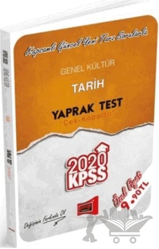 KPSS Genel Kültür Tarih Çek Kopartlı Yaprak Test – Kolektif – Yargı Yayınevi kitap kapağı
