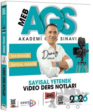 2026 MEB-AGS Sayısal Yetenek Video Ders Notları – Deniz Atalay – Yargı Yayınevi kitap kapağı