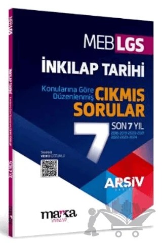 LGS İnkılap Tarihi Konularına Göre Düzenlenmiş Son 7 Yıl Çıkmış Sorular – Kollektif – Marka Yayınları kitap kapağı