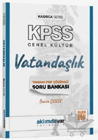 2024 KPSS Kasırga Serisi Vatandaşlık Soru Bankası – Burcu Çevik – Aklımdavar Yayıncılık kitap kapağı