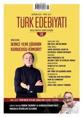 Türk Edebiyatı Aylık Fikir ve Sanat Dergisi Sayı: 596 Haziran 2023 – Türk Edebiyatı Dergisi kitap kapağı