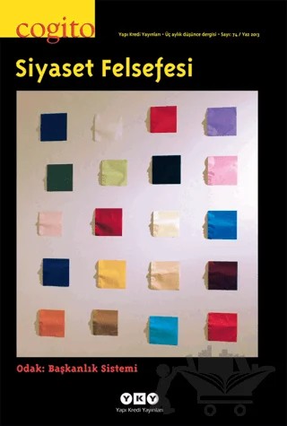 Cogito Sayı: 74 Siyaset Felsefesi – Yapı Kredi Yayınları kitap kapağı
