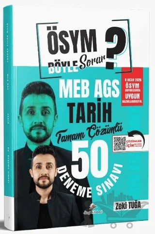 ÖSYM Böyle Sorar 2026 MEB AGS Tarih Tamamı PDF Çözümlü 50 Deneme – Zeki Tuğa – Dizgi Kitap kitap kapağı