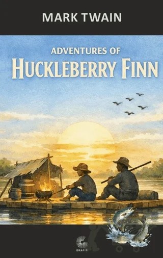 Adventures of Huckleberry Finn – Mark Twaın – Grafiti Yayınları kitap kapağı