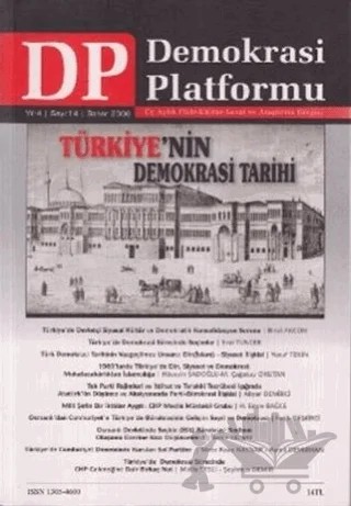 Türkiye’nin Demokrasi Tarihi - Demokrasi Platformu Sayı: 14 – Orion Kitabevi kitap kapağı