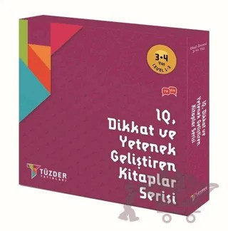 IQ Dikkat ve Yetenek Geliştiren Kitaplar Serisi 3-4 Yaş Level 1-2 (6 Kitap Takım) – Kolektif – TÜZDER Yayınları kitap kapağı