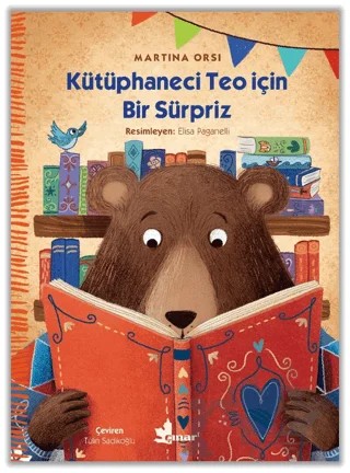 Kütüphaneci Teo için Bir Sürpriz – Martina Orsi – Çınar Yayınları kitap kapağı