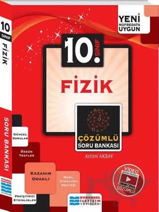 10. Sınıf Fizik Açık Uçlu Soru Bankası – Aydın Akbay – Evrensel İletişim Yayınları kitap kapağı
