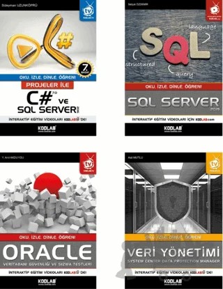 Veritabanı Eğitim Seti (4 Kitap Takım) – Kolektif – Kodlab Yayın Dağıtım kitap kapağı