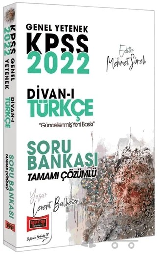 2022 KPSS Genel Yetenek Divan-ı Türkçe Tamamı Çözümlü Soru Bankası – Levent Balkesen – Yargı Yayınevi kitap kapağı