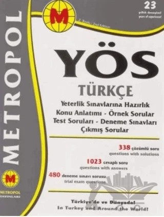 YÖS Türkçe Konu Anlatımlı – Kolektif – Metropol Yayınları kitap kapağı