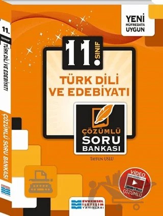 11. Sınıf Türk Dili ve Edebiyatı Video Çözümlü Soru Bankası – Tayfun Uslu – Evrensel İletişim Yayınları kitap kapağı