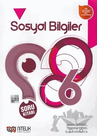 6. Sınıf Sosyal Bilgiler Soru Kitabı – Aysun Şengül, Gülnihal Çevik, Suat Karakaya – Nitelik Yayınları - Bayilik kitap kapağı