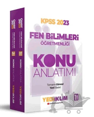 2023 ÖABT Fen Bilimleri Öğretmenliği Konu Anlatım Seti (2 Cilt) – Kolektif – Yediiklim Yayınları kitap kapağı