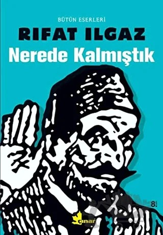 Nerede Kalmıştık – Rıfat Ilgaz – Çınar Yayınları kitap kapağı
