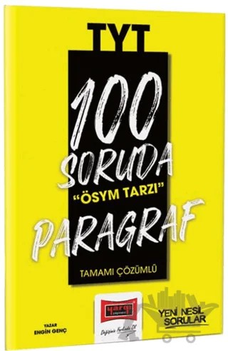 2023 100 Soruda ÖSYM Tarzı TYT Paragraf Tamamı Çözümlü Soru Bankası – Engin Genç – Yargı Yayınevi kitap kapağı