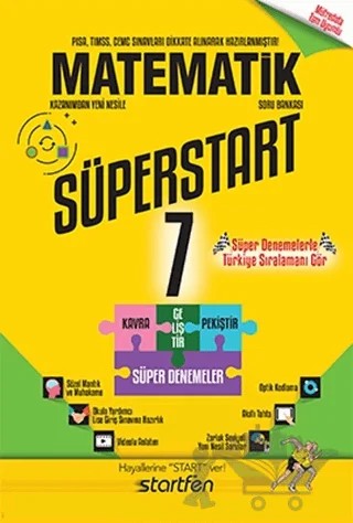 7. Sınıf Matematik Süperstart Soru Bankası – Kolektif – Startfen Yayınları kitap kapağı