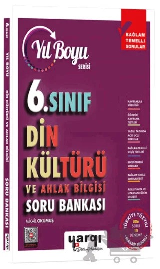 6. Sınıf Din Kültürü ve Ahlak Bilgisi Yıl Boyu Soru Bankası – Mikail Okumuş – Yargı Ders Arkadaşım kitap kapağı