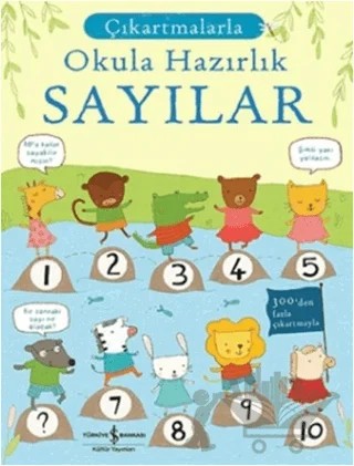Çıkartmalarla Okula Hazırlık - Sayılar – Jessica Greenwell – İş Bankası Kültür Yayınları kitap kapağı
