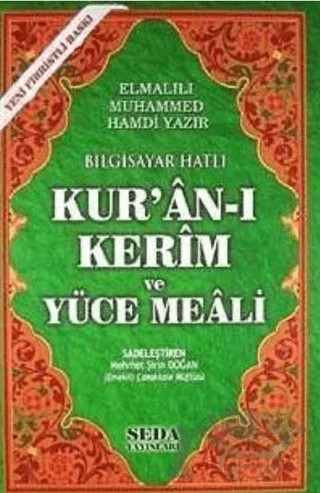 Bilgisayar Hatlı Kur'an-ı Kerim ve Yüce Meali (Orta Boy, Kod:149) – Elmalılı Muhammed Hamdi Yazır – Seda Yayınları kitap kapağı